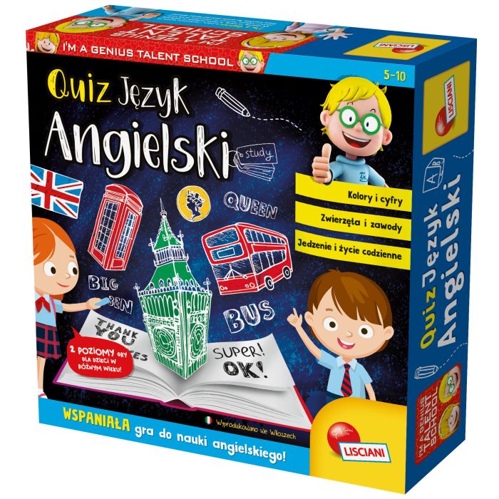 Quiz Język Angielski I"m A Genius Lisciani