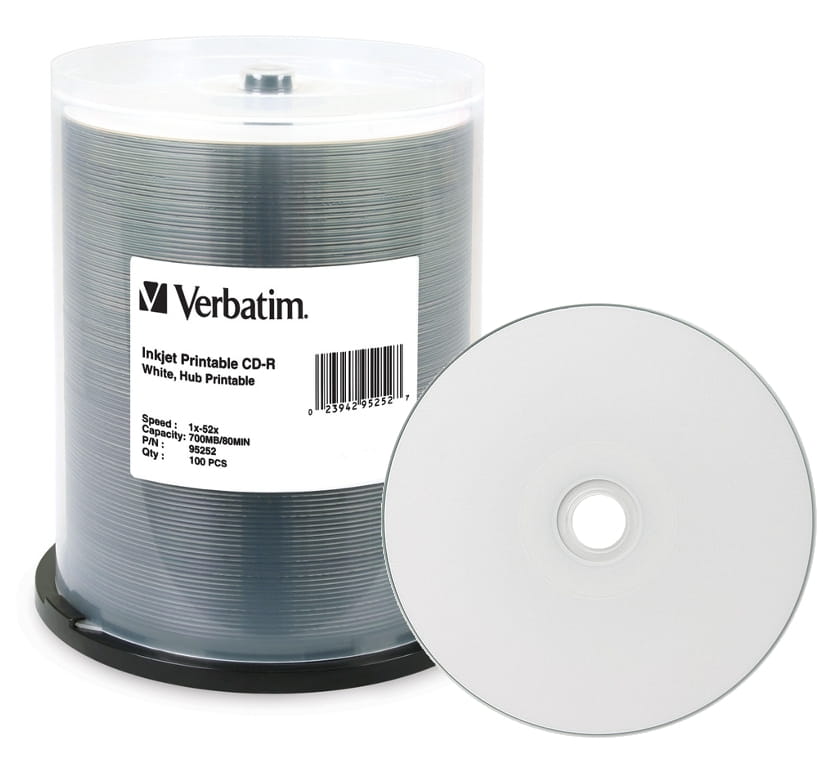 Verbatim CD-R x52 700MB PRINT c-100 95252 TAIWAN - Henryx24