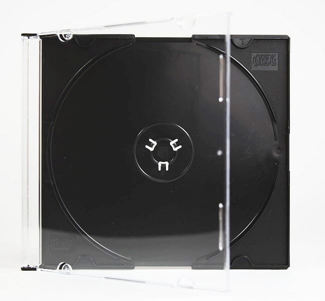 Pudełko SLIM CD/DVD 5,2mm Czarne - Henryx24