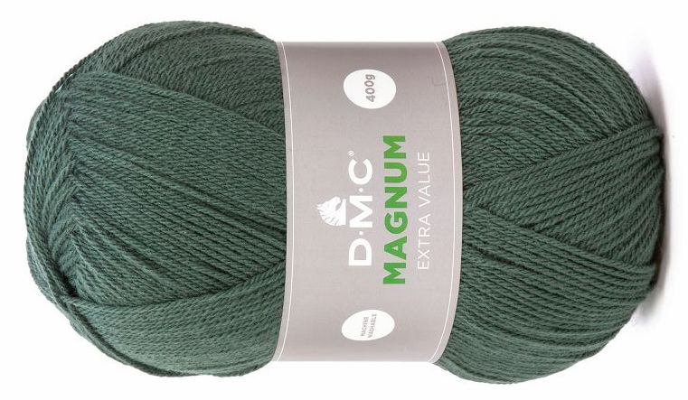 włóczka MAGNUM DMC kol. 671 / ciemne khaki 400gr