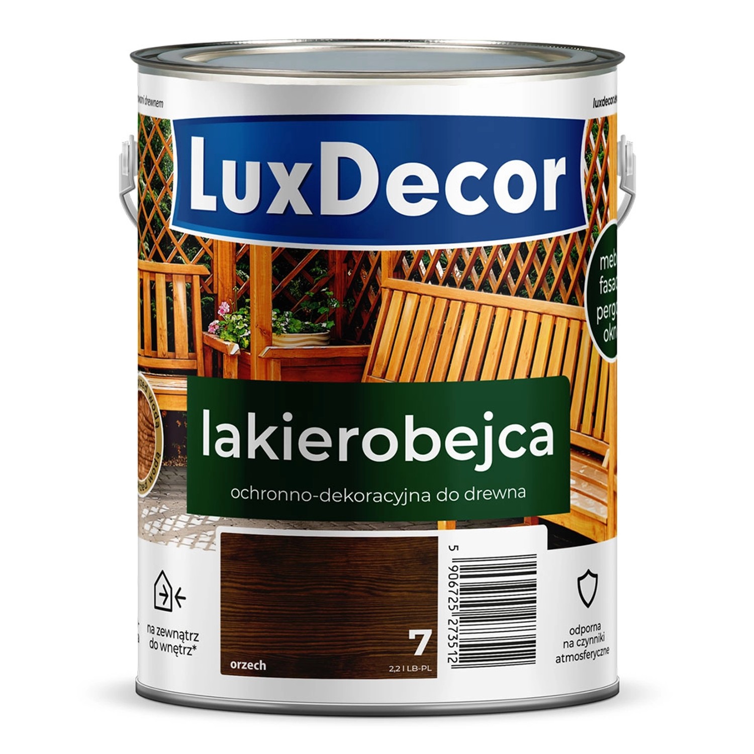 Lakierobejca ochronno-dekoracyjna LuxDecor 2,2 L orzech
