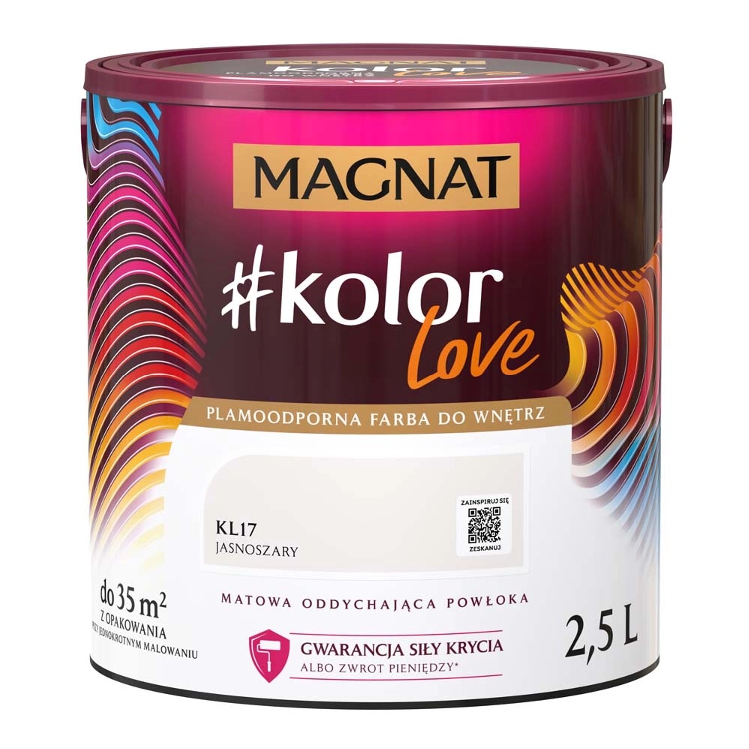 Farba Magnat KolorLove jasnoszary 2,5 l