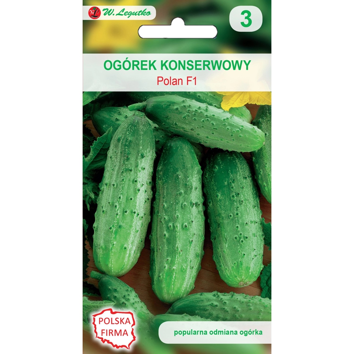 Ogórek gruntowy konserwowy Polan - 4 g
