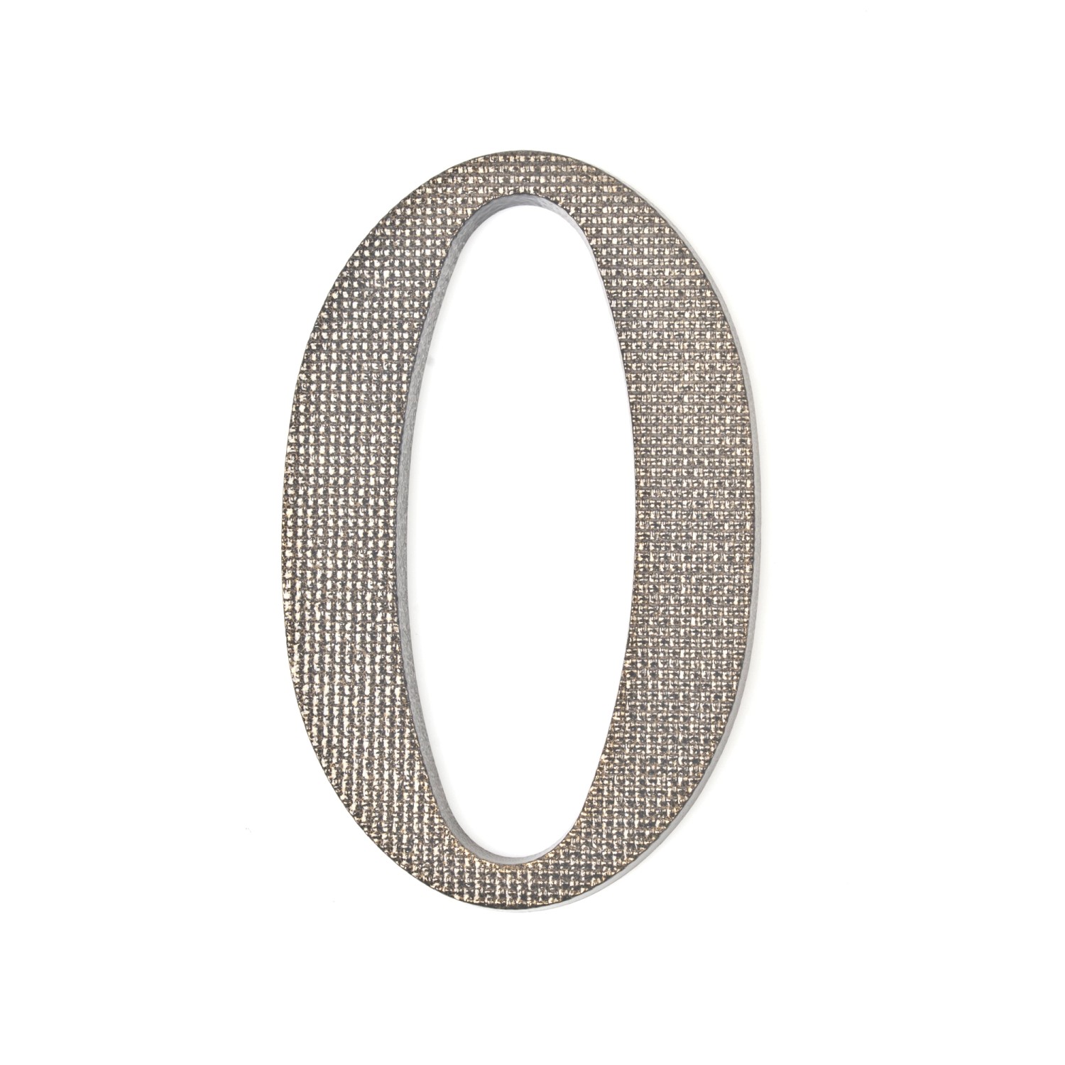 Sartpol Cyfra 0 aluminiowa 20 cm patyna