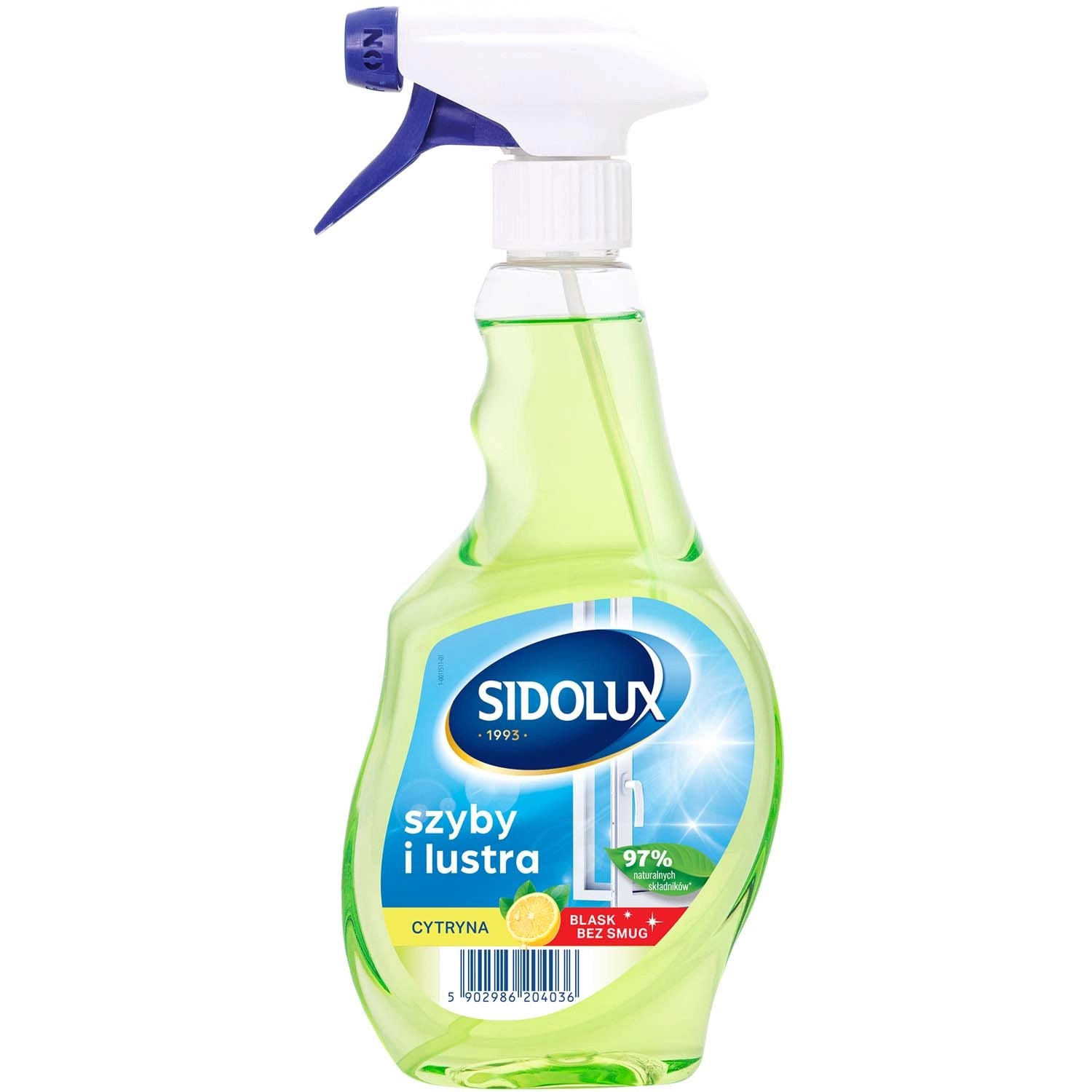 Sidolux Płyn do szyb i luster cytryna 500 ml