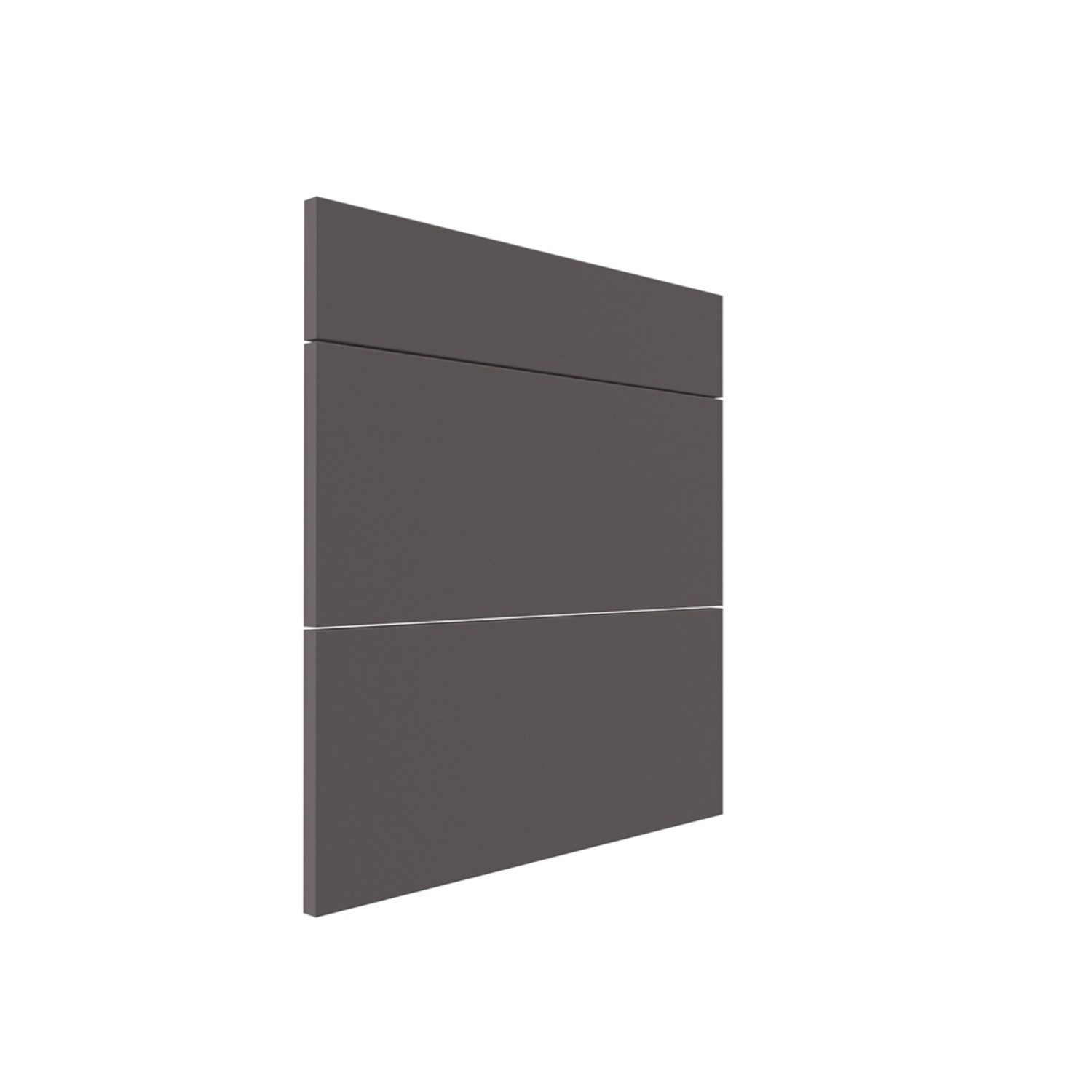 Trzy fronty do szafki z szufladami Roma 60 cm grafit mat
