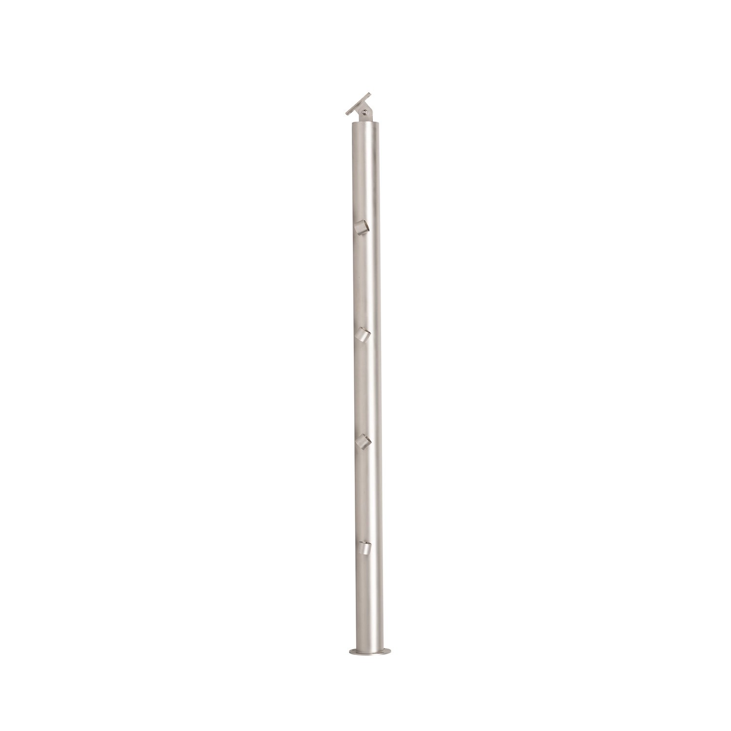 Kornik Słup okrągły poziomy z przelotkami 1000 mm inox