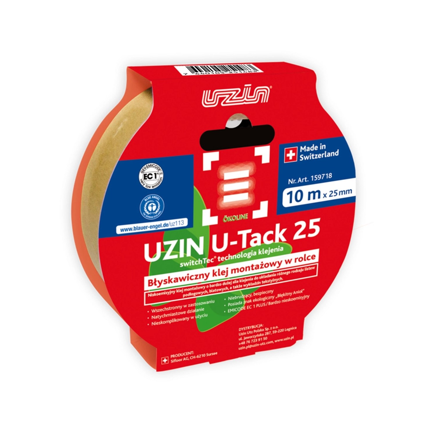 Uzin Klej w rolce U-Tack 25 mm x 10 mb