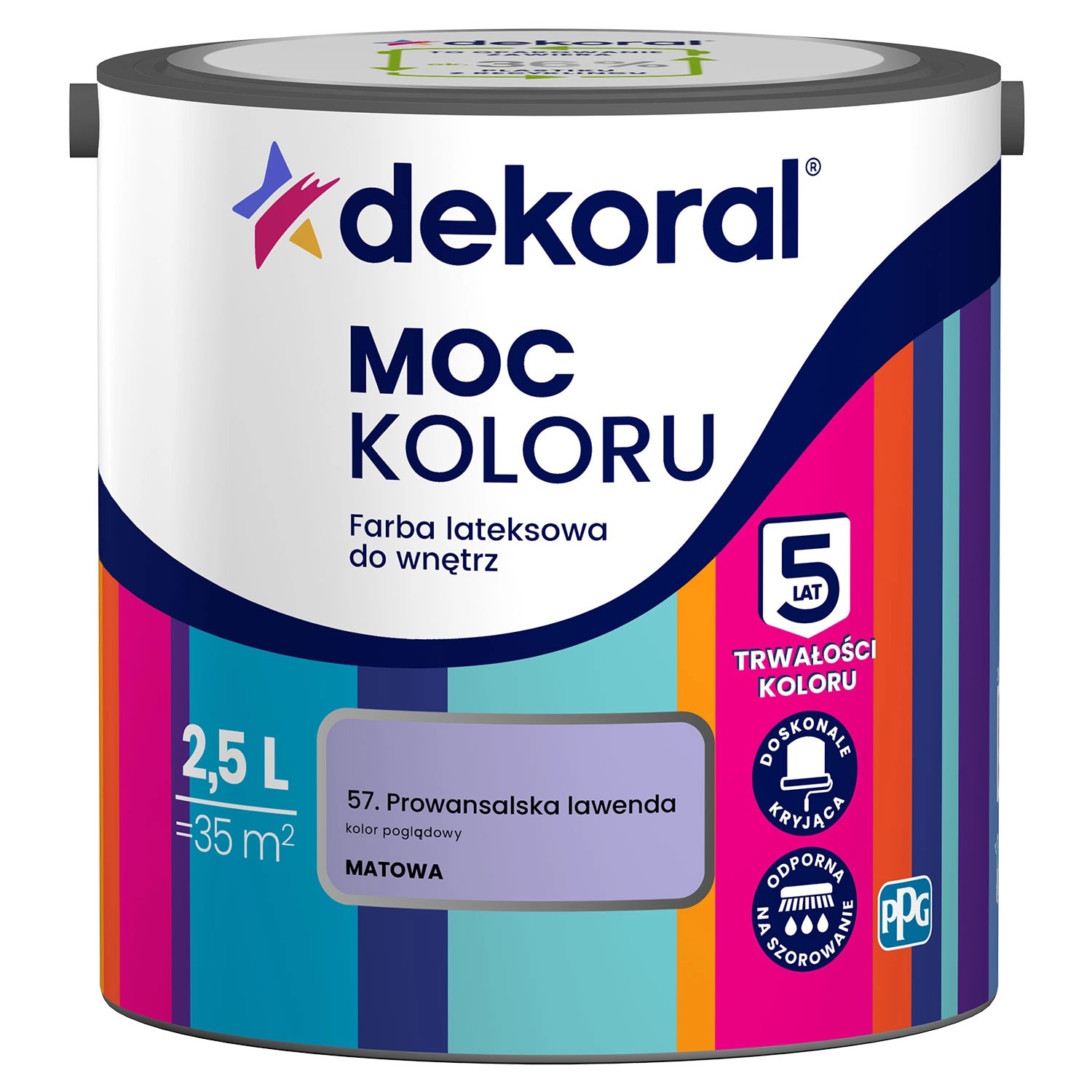 Farba Dekoral Moc Koloru prowansalska lawenda 2,5 l