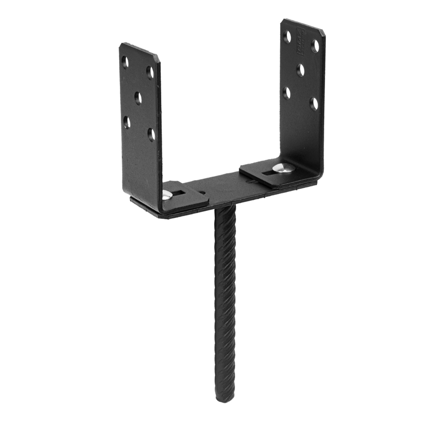 Domax Podstawa słupka ocynkowana czarna regulowana 6-20 cm x 13,6 cm