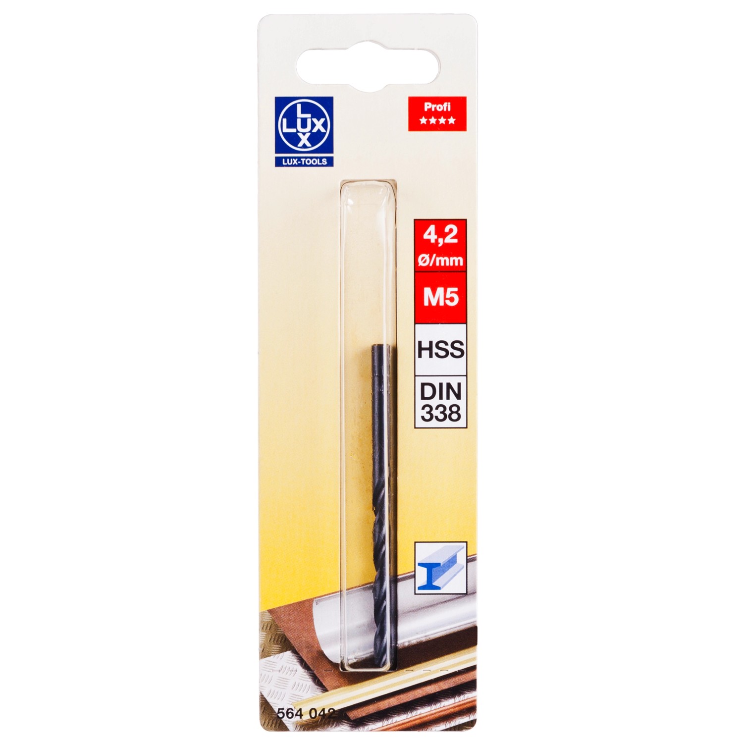 LUX Wiertło do metalu 4,2x75 mm