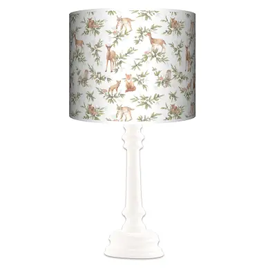 Lampa stojąca QUEEN Forest Animals biel - kolor podstawy do wyboru FL - miętowy