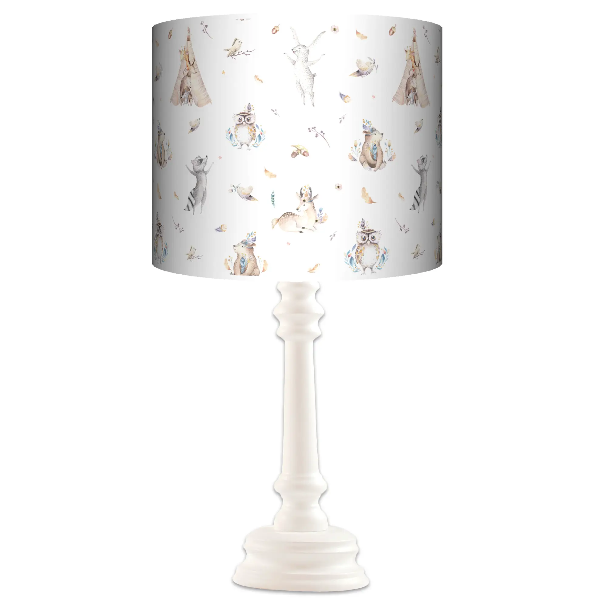 Lampa stojąca QUEEN Woodland Friends - kolor podstawy do wyboru FL - czarny