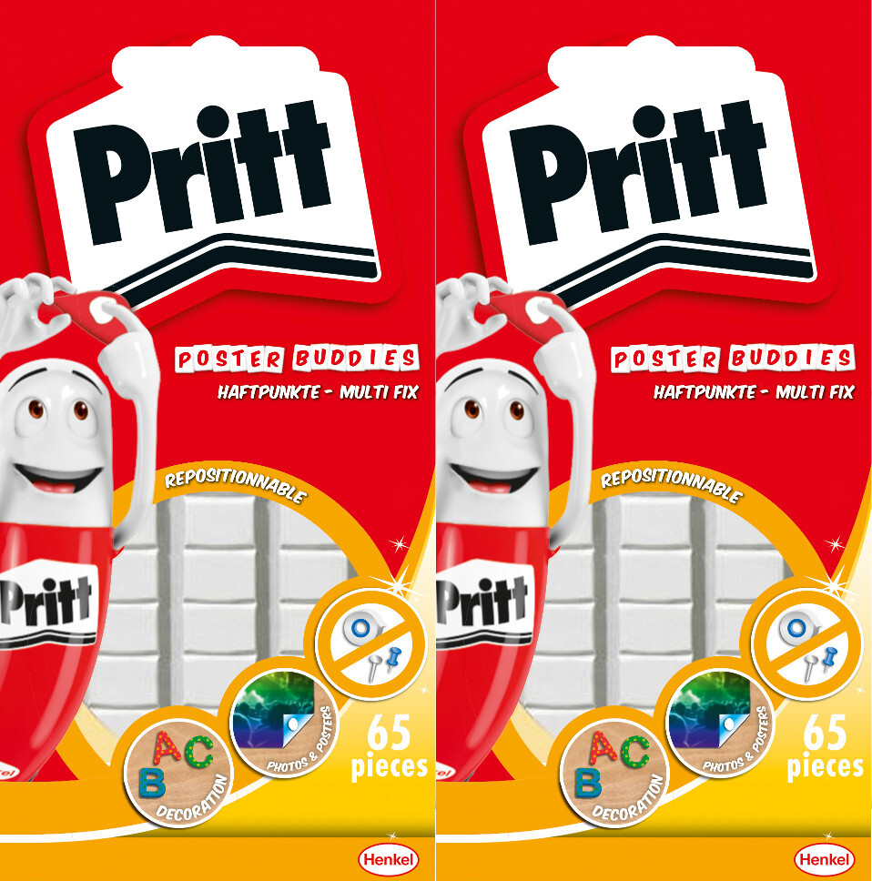 2x Masa mocująca Pritt, 35g, biały