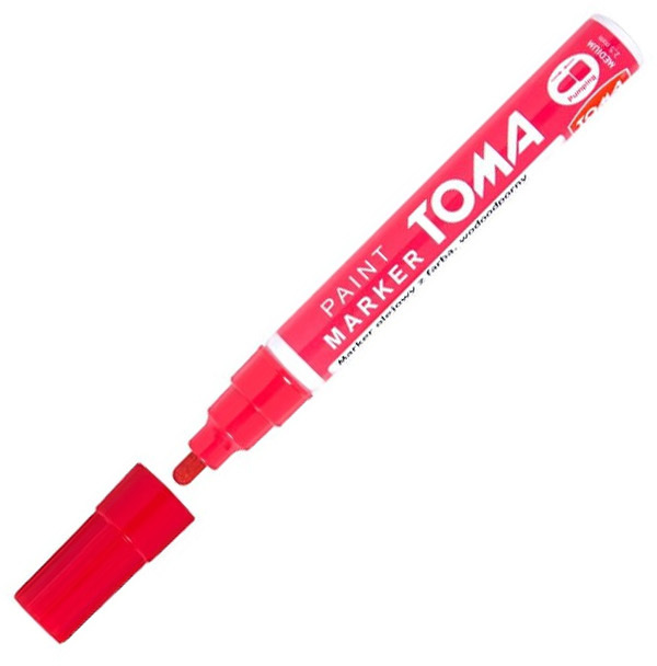 Marker olejowy Toma TO-440, okrągła, 2.5 mm, czerwony