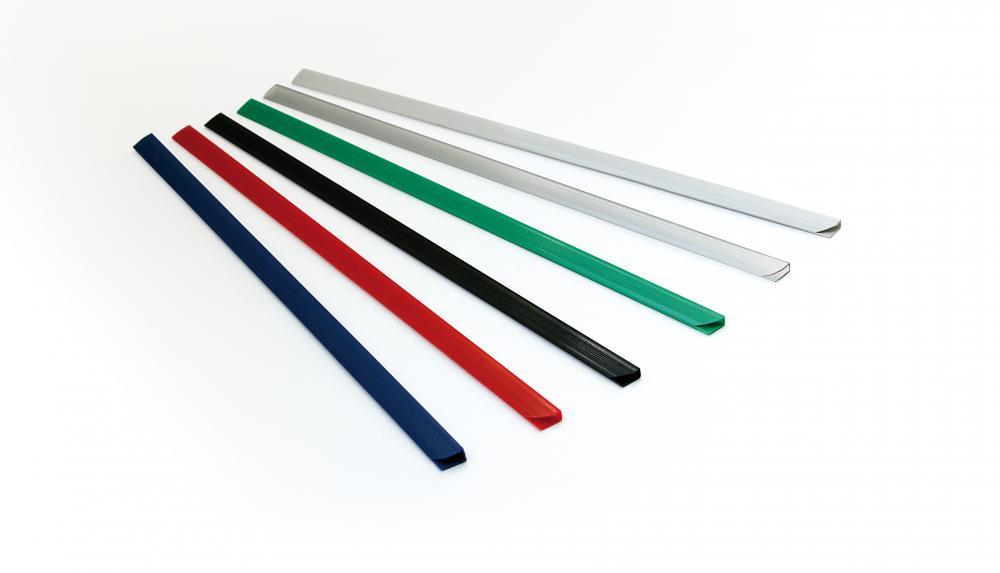 Listwa wsuwana Argo Standard, 4mm, do 25 kartek, 50 sztuk zielony