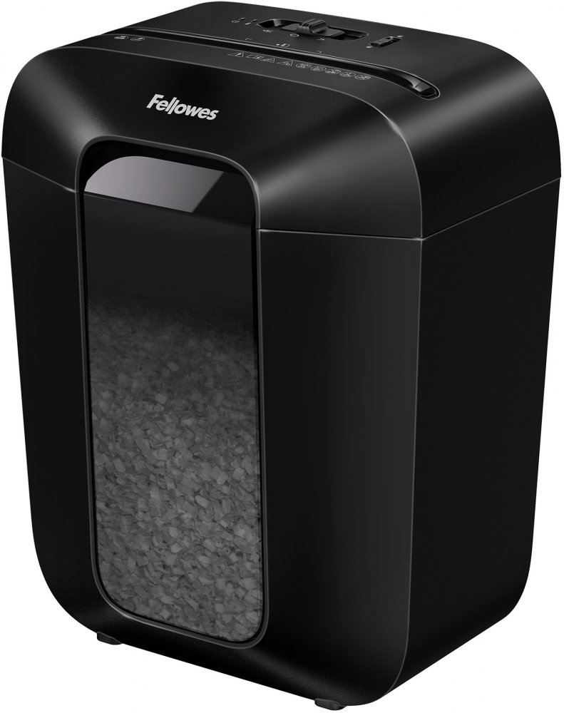 Niszczarka do papieru Fellowes LX41, miniścinek 4x12mm, 8 kartek, P-4/T-4 DIN, czarny