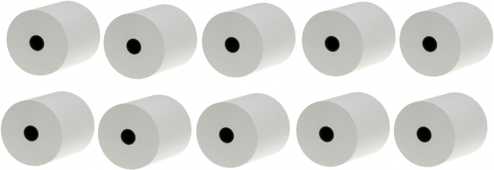 10x Rolka termiczna Drescher Polska Sp. z o.o., 57mm x 20m, 48g/m2, BPA Free, biały