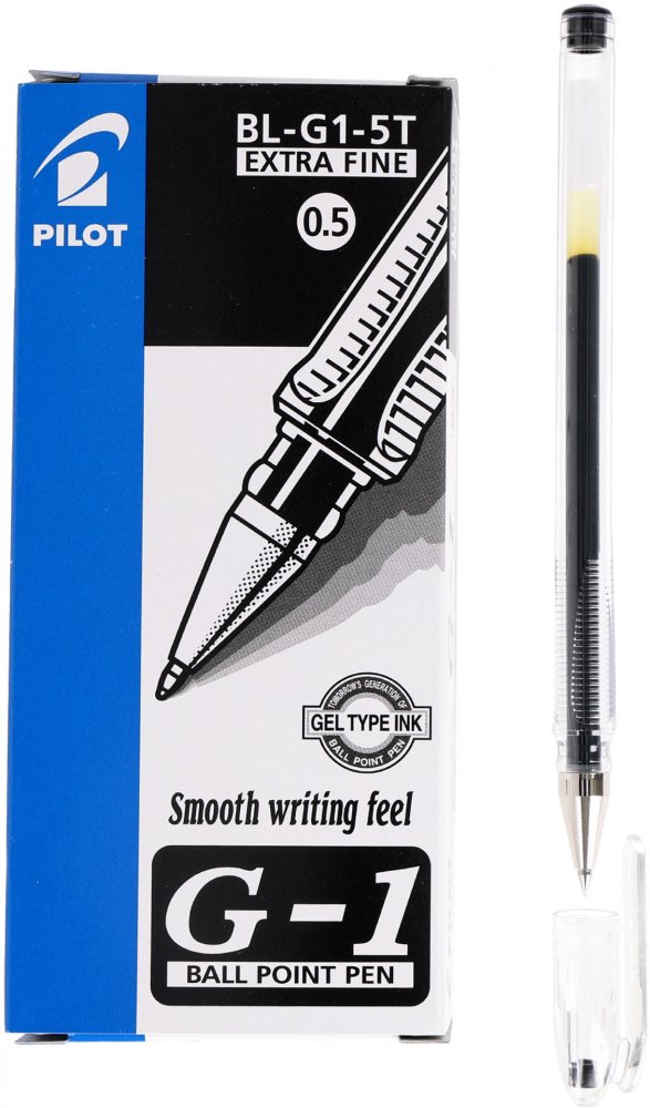 12x Długopis żelowy Pilot, G1, 0.5mm, czarny