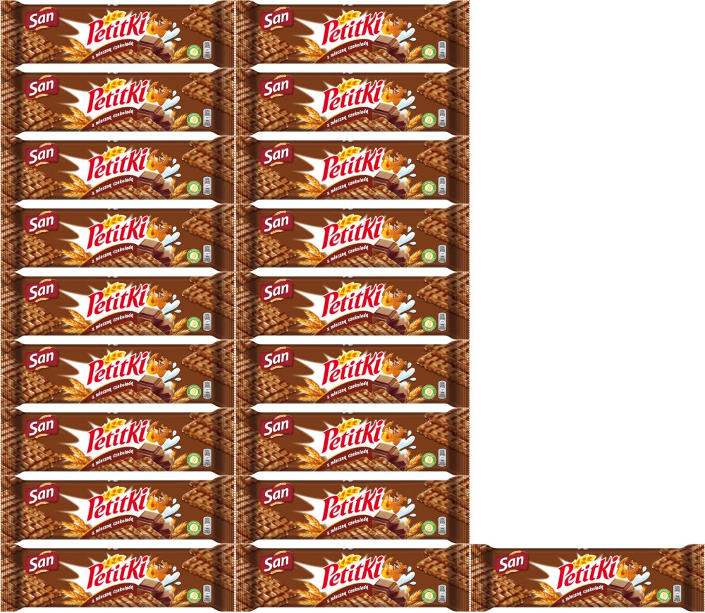 20x Herbatniki LU Petitki, w mlecznej czekoladzie, 138g