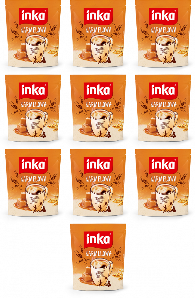 10x Kawa zbożowa Inka, o smaku karmelowym, 200g