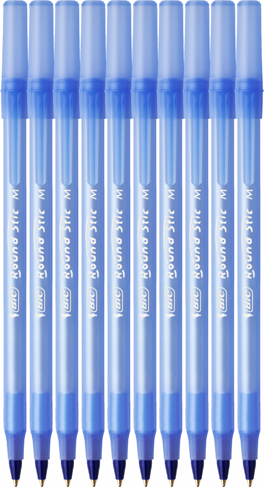 10x Długopis Bic Round Stic Classic, 1mm, niebieski