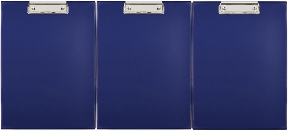 3x Clipboard Biurfol, A4, granatowy