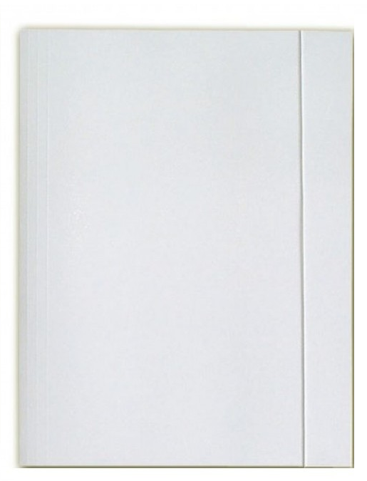 Teczka kartonowa z gumką Lux Barbara, A4, 250g/m2, biały