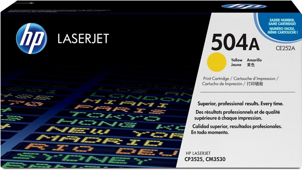 Toner HP 504A (CE251A), 7000 stron, yellow (żółty)
