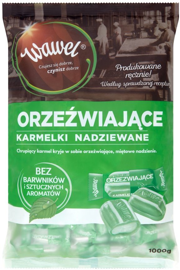 Karmelki nadziewane Wawel, Orzeźwiające, miętowe, 1kg