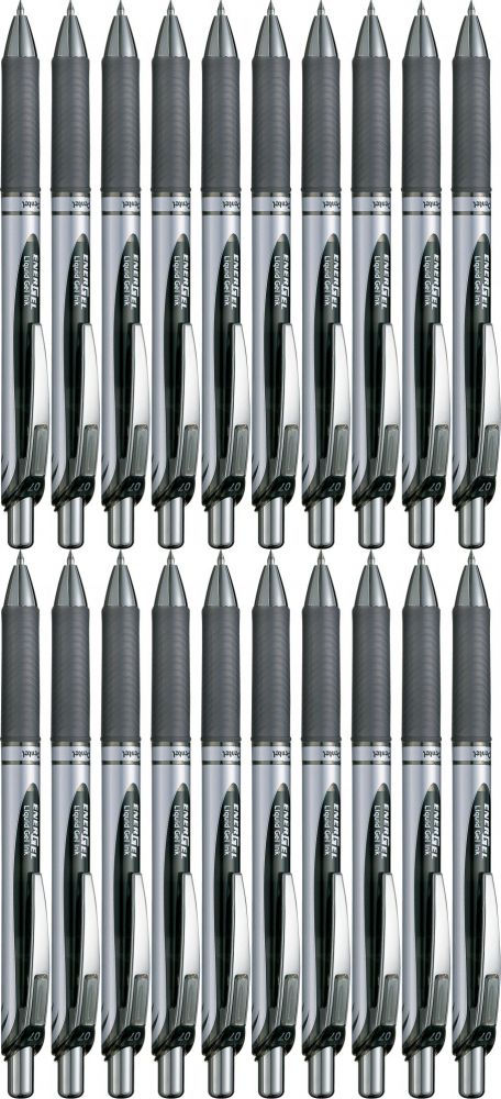 20x Pióro kulkowe automatyczne Pentel Energel BL-77, 0.7mm, czarny