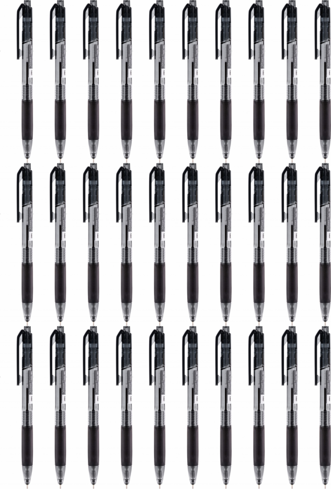 48x Długopis Deli Xtream, automatyczny, 0.7mm, czarny