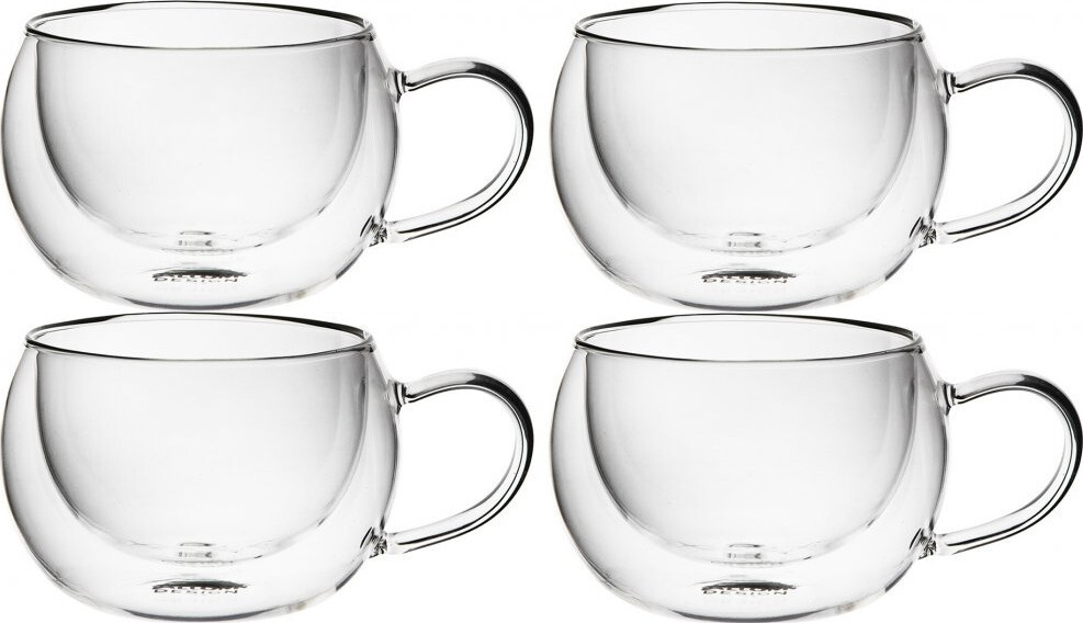 2x Filiżanki termiczne Altom Design Andrea, 300ml, komplet 2 sztuki, przezroczysty