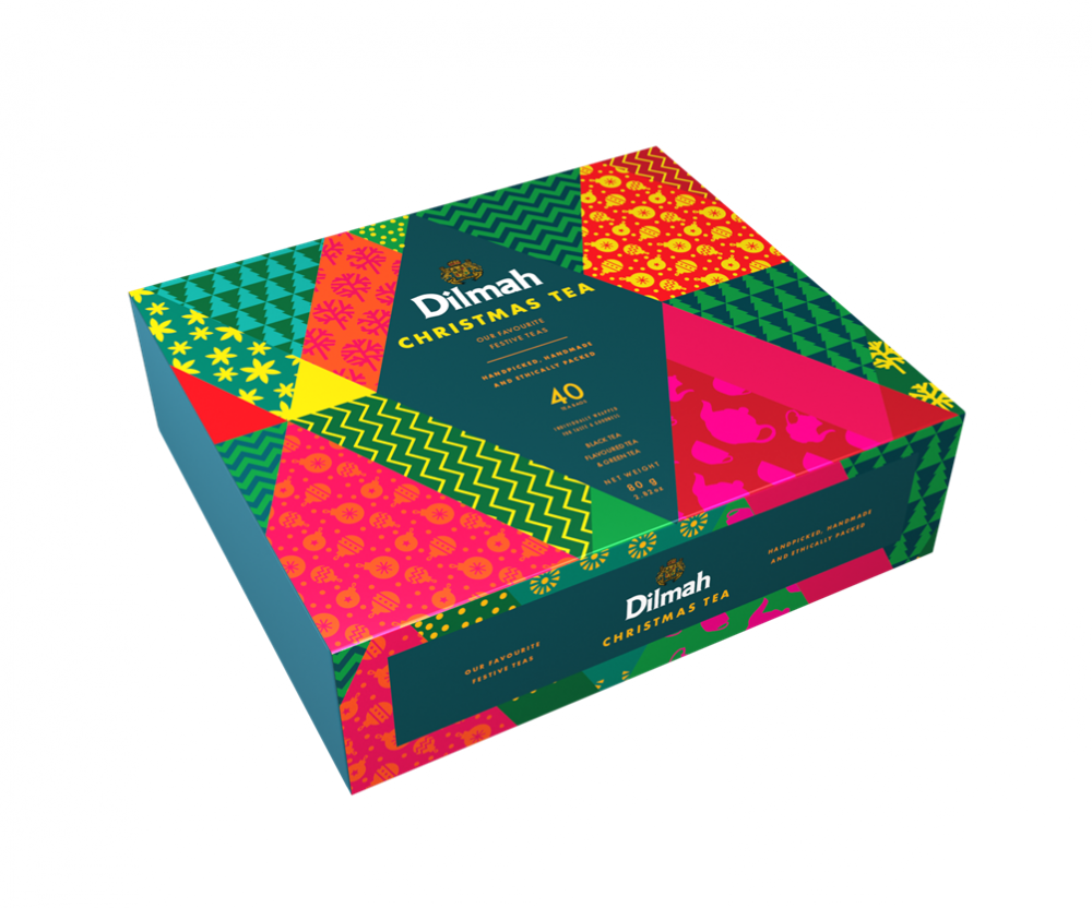 Zestaw herbat w kopertach Dilmah Christmas Tea, 4 smaki, 40 sztuk x 2g