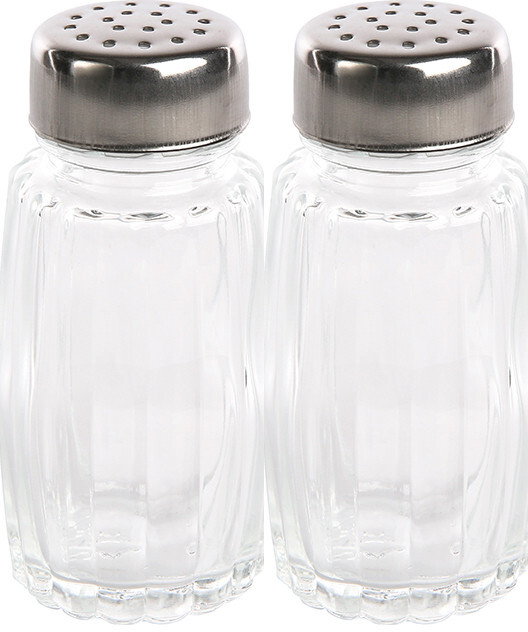 2x Solniczka/pieprzniczka Altom Design, nierdzewna, szkło, 50ml