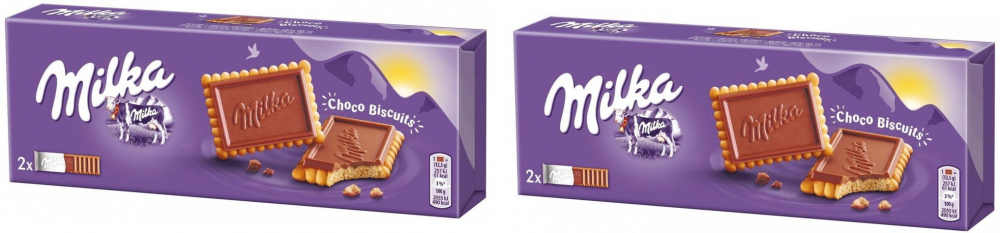 2x ciastka Milka Choco Biscuits, czekoladowy, 150g
