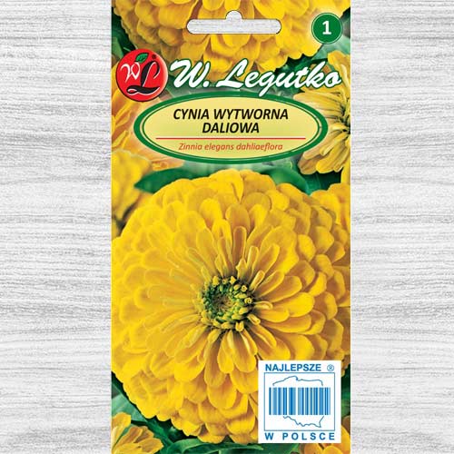 1 pac, Zinnia (Cârciumăreasă) Canary Bird Legutko - Semințe: Mod de ambalare: 1 g