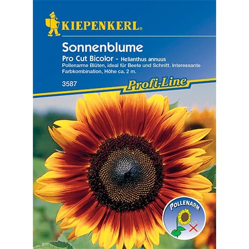 1 pac, Floarea soarelui decorativă Pro Cut Bicolor F1 - Semințe: Mod de ambalare: 1 pac