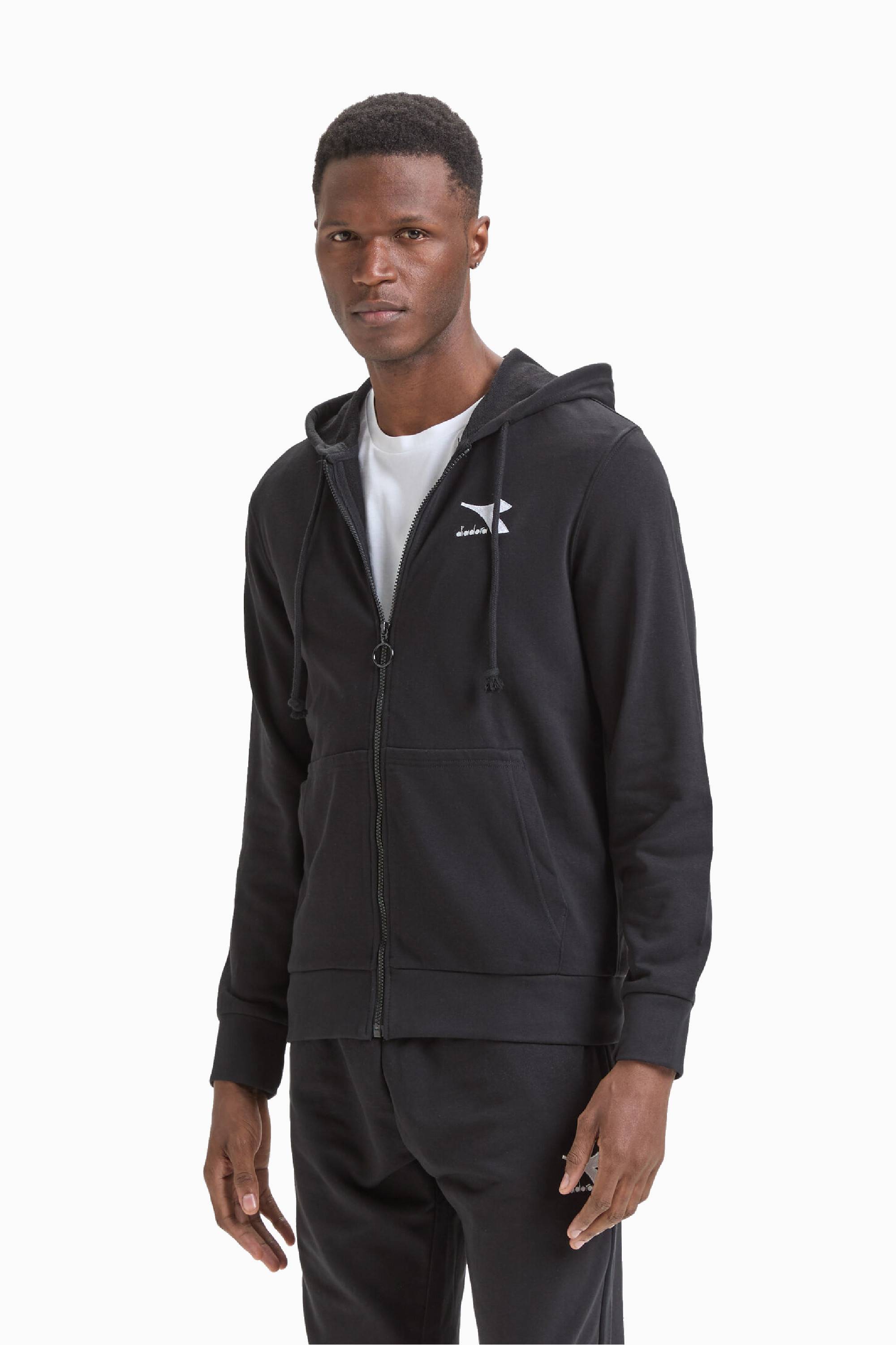 Bluza z kapturem Diadora FZ Sweat Core - Czarny