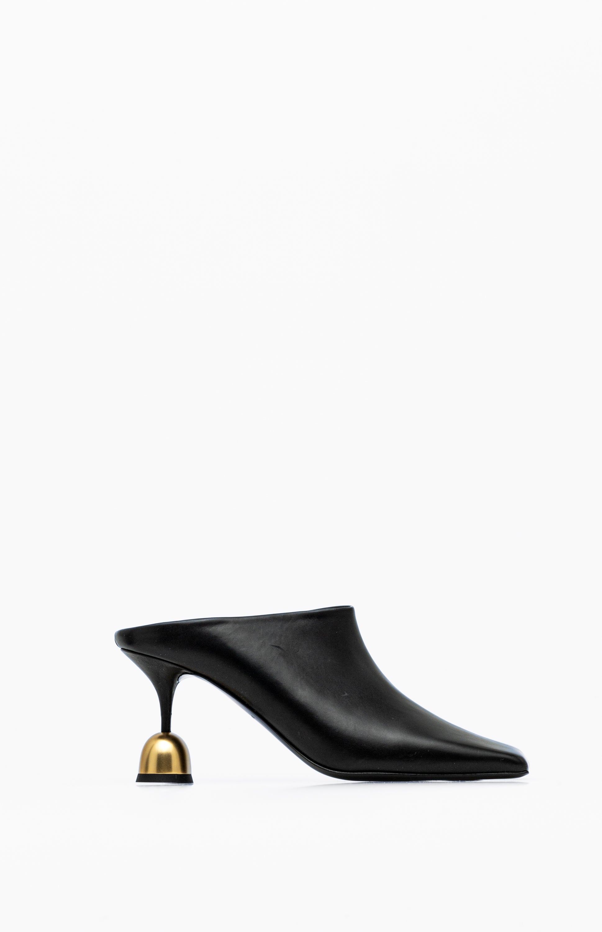 Klapki na obcasie DONNA DEEP BLACK 42 - Vanda Novak