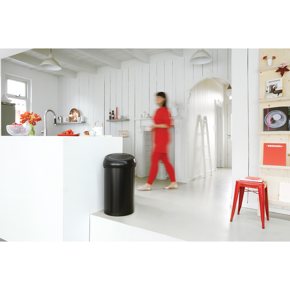 Brabantia Touch Bin pojemnik na odpady 60 l czarny mat 402562