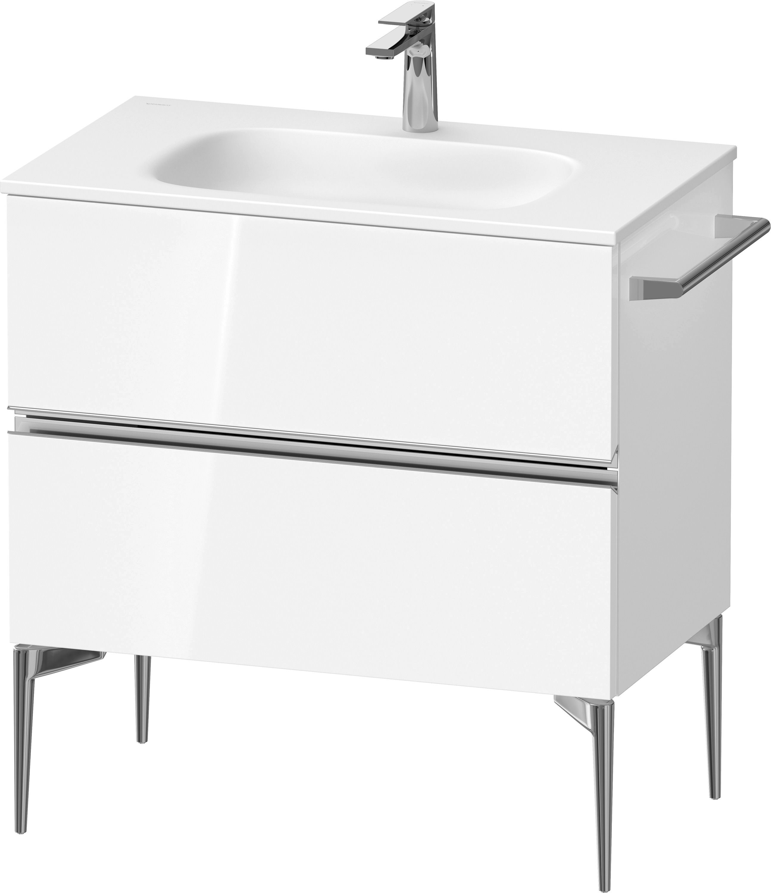 Duravit Sivida szafka 81x47,7x59,2 cm podumywalkowa wisząca biała-chrom SV4651010220000