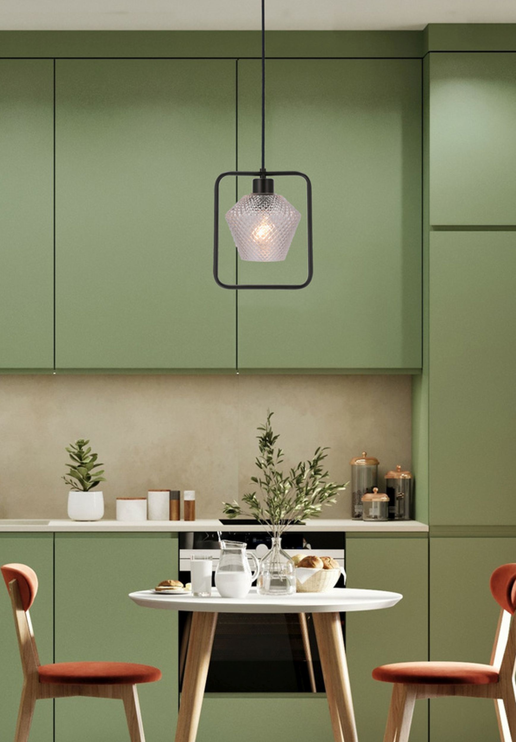 Candellux Niko lampa wisząca 1x40 W czarna 31-26842