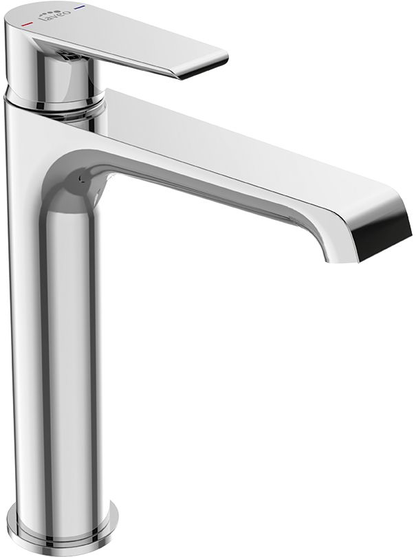Laveo Largo bateria umywalkowa stojąca wysoka chrom BAH02ND