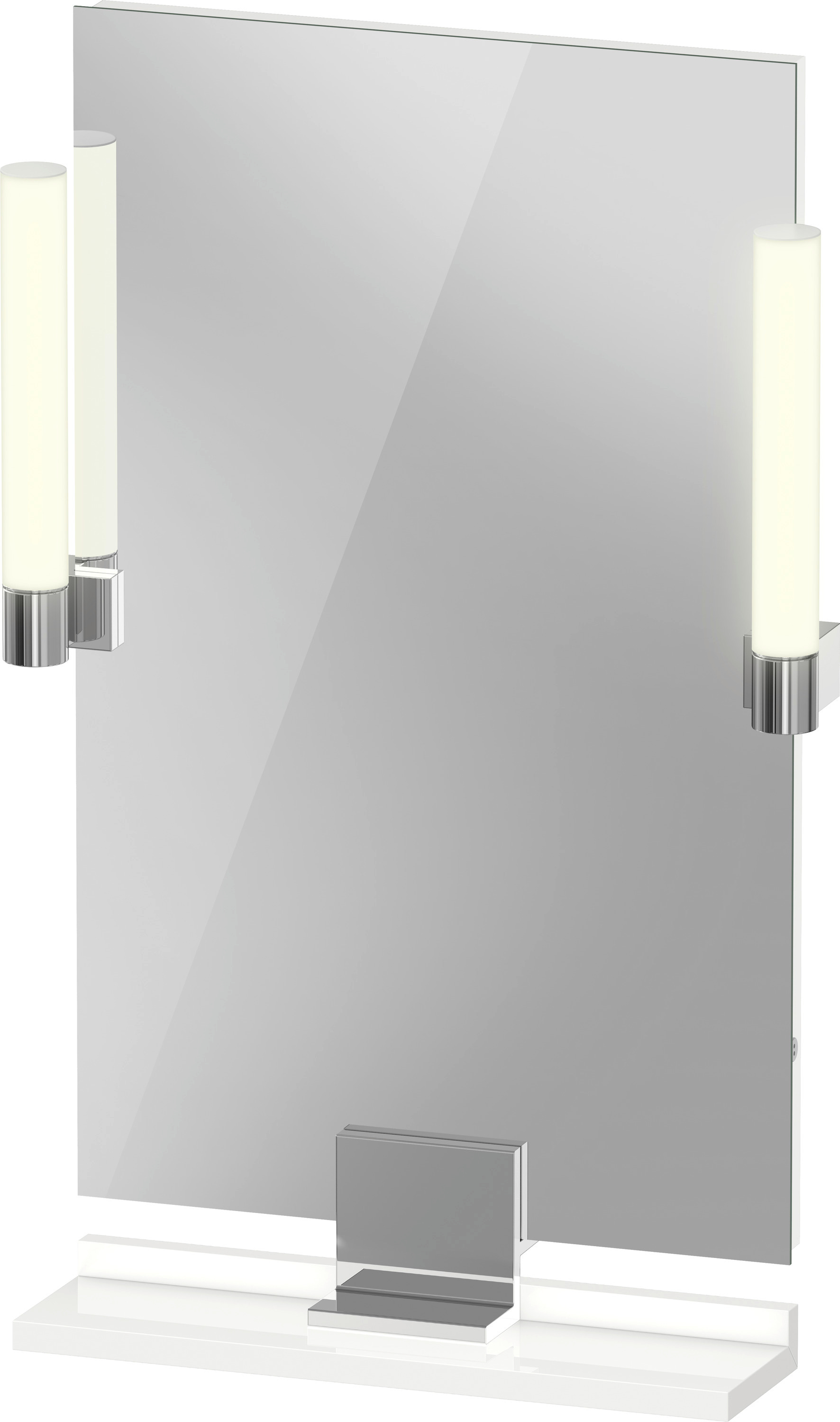 Duravit Sivida lustro 45x65 cm prostokątne z oświetleniem biały-chrom SV7420010220000