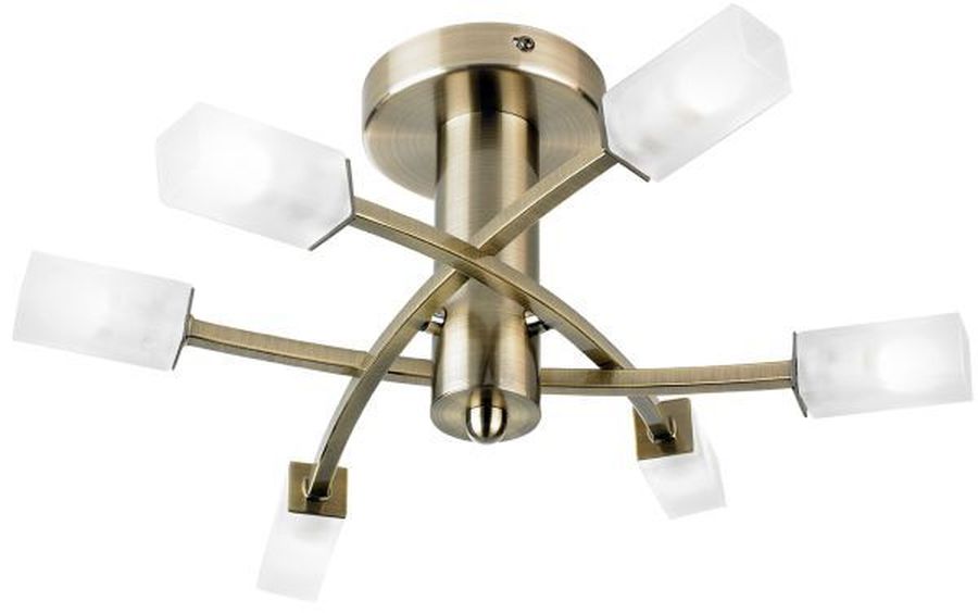 Endon Havana lampa podsufitowa 6x25W złota 146-6AB