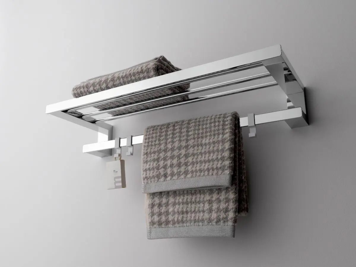 Emco Loft drążek na ręcznik 80 cm podwójny chrom 056100180