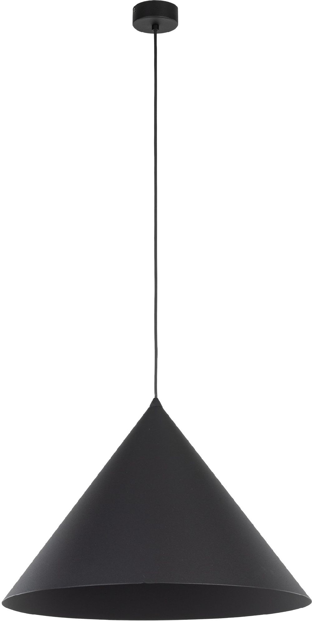 TK Lighting Cono lampa wisząca 1x15 W czarna 10059