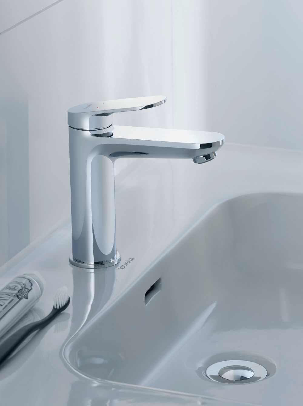 Duravit Wave bateria umywalkowa stojąca Minus Flow chrom błyszczący WA1022002010
