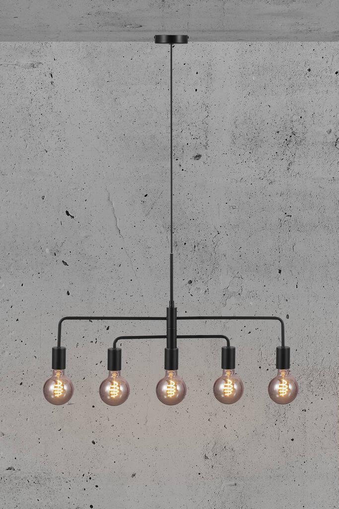 Nordlux Gloom lampa wisząca 5x40W czarny 2113053003